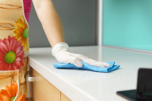 Professional rug cleaning process in Feltham