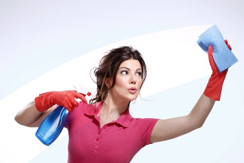 Professional carpet cleaners following a safe and responsible work process